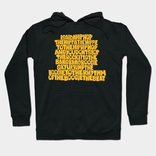 „Rapper's Delight“ Old School Graffiti Design Hoodie by Boogosh